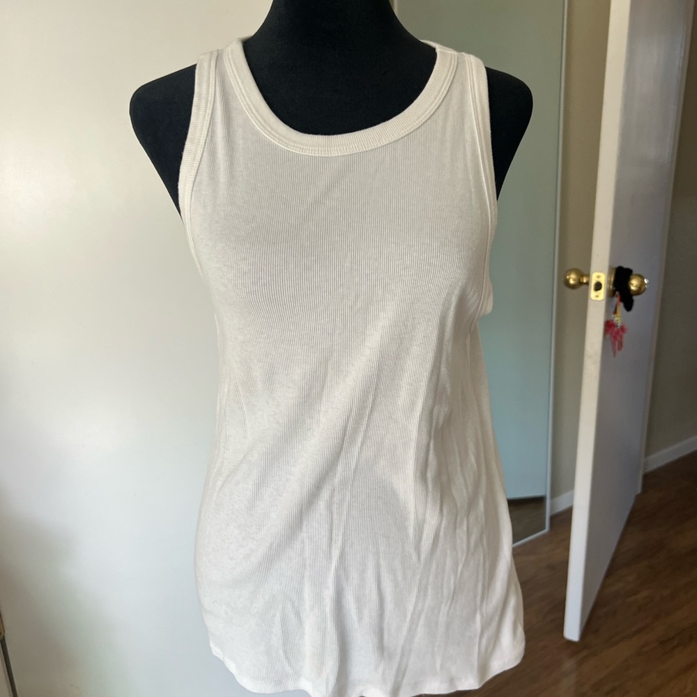 a new day Soft White Tank Top